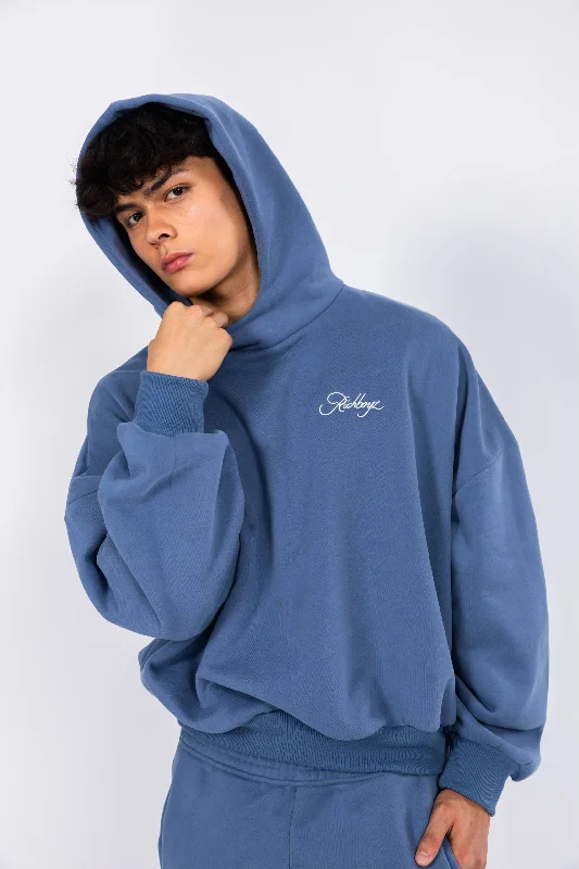 Box Hoodie - Dull Blue