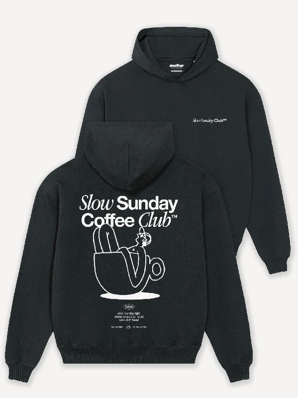 Limited Slow Sunday Coffee Club Heavy Oversized Hoodie