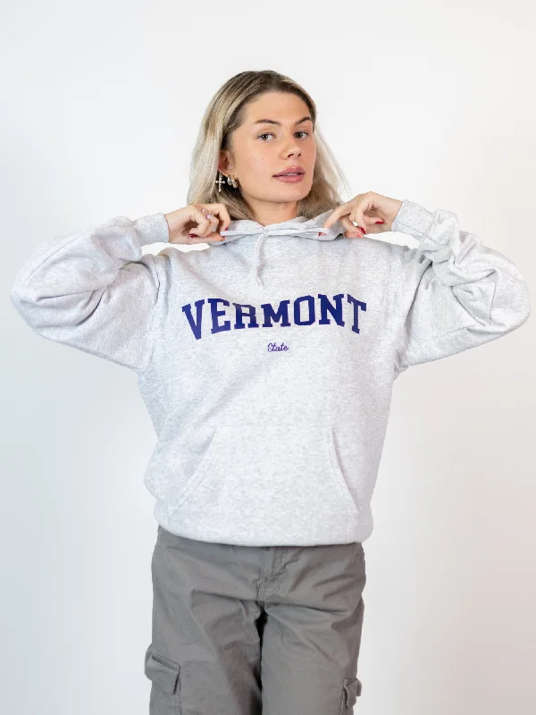 VERMONT STATE HOODIE - GRÅ