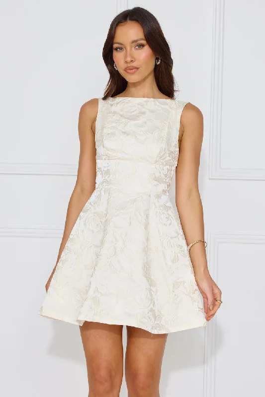 Chic Reverie Mini Dress White