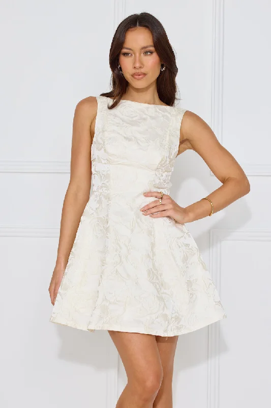 Chic Reverie Mini Dress White