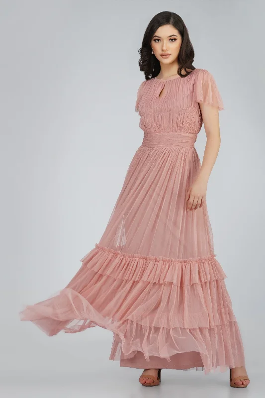 Diva Mink Tulle Bridesmaid Dress