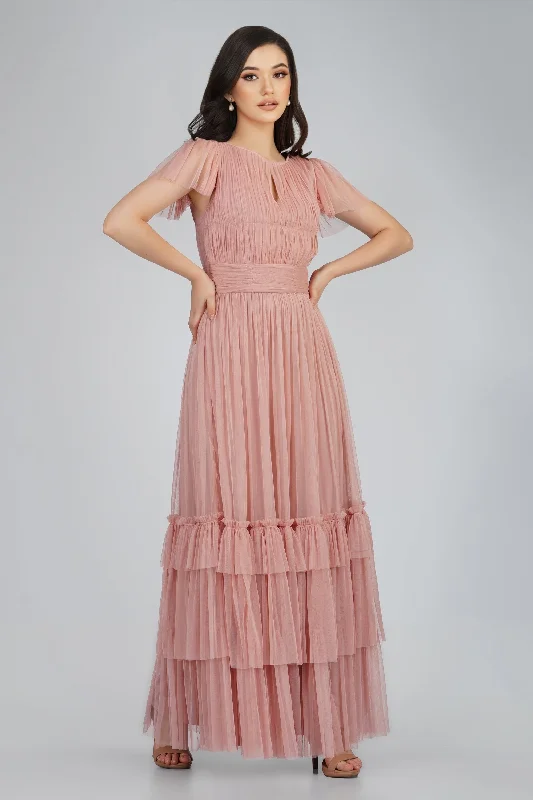 Diva Mink Tulle Bridesmaid Dress