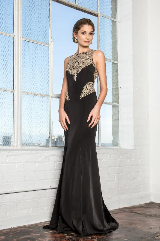 Prom Long Formal Low Back Plus Size Evening Gown