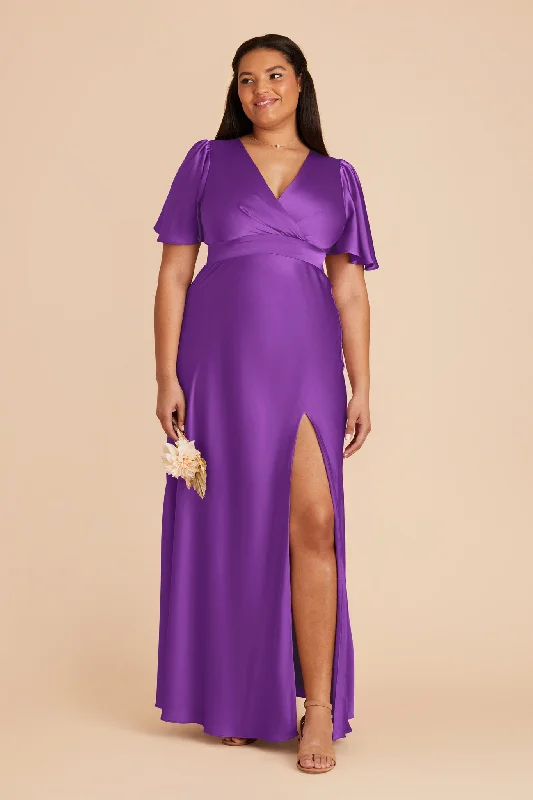 Marni Matte Satin Dress - Amethyst