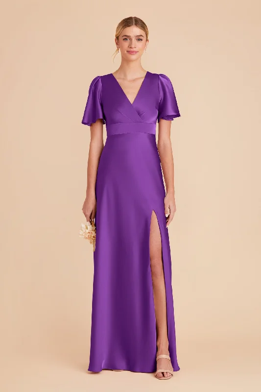 Marni Matte Satin Dress - Amethyst