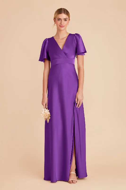 Marni Matte Satin Dress - Amethyst