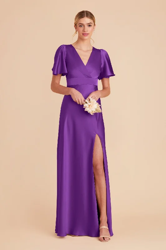 Marni Matte Satin Dress - Amethyst