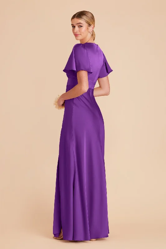 Marni Matte Satin Dress - Amethyst