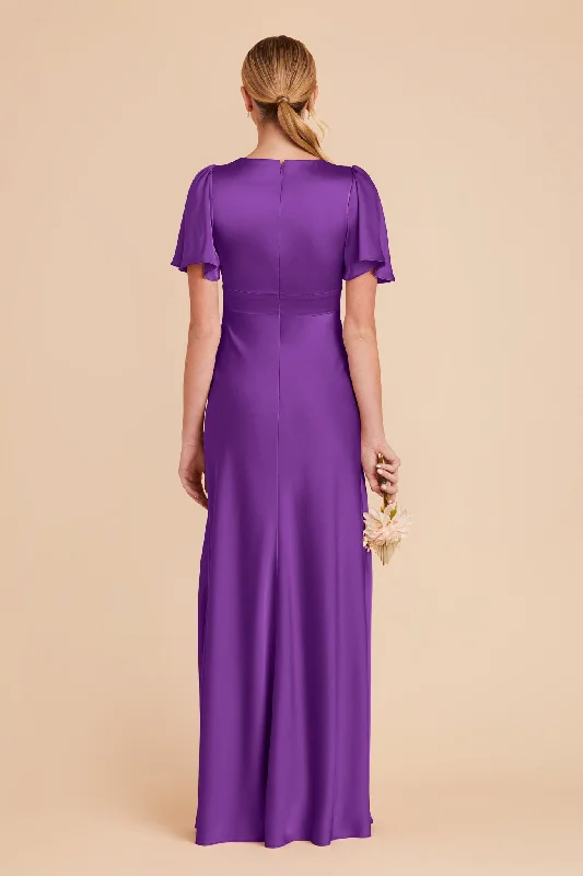 Marni Matte Satin Dress - Amethyst