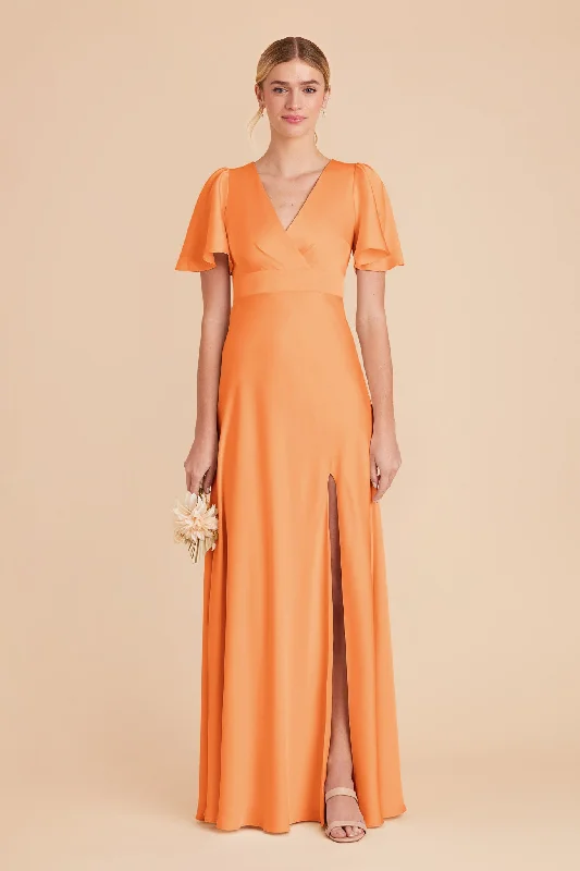 Marni Matte Satin Dress - Apricot