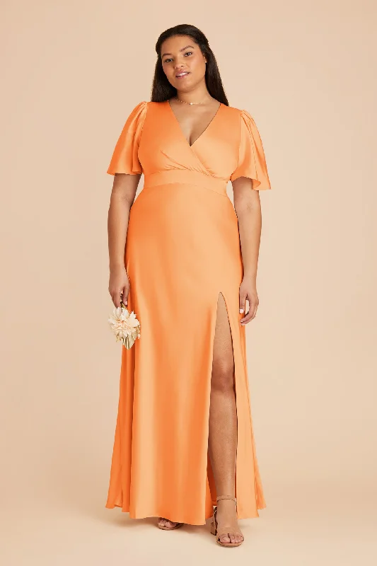 Marni Matte Satin Dress - Apricot