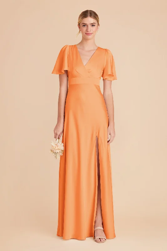 Marni Matte Satin Dress - Apricot