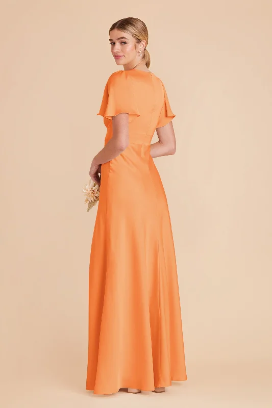 Marni Matte Satin Dress - Apricot