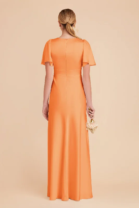 Marni Matte Satin Dress - Apricot