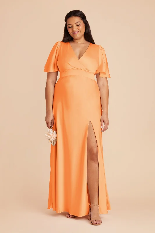 Marni Matte Satin Dress - Apricot