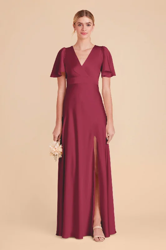 Marni Matte Satin Dress - Berry