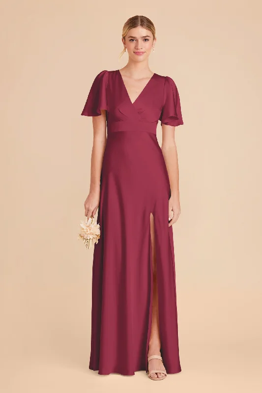 Marni Matte Satin Dress - Berry