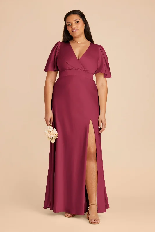 Marni Matte Satin Dress - Berry