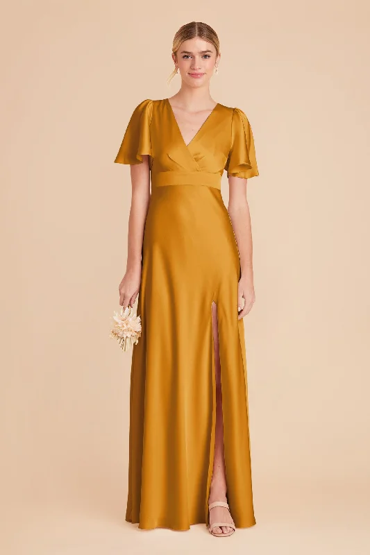 Marni Matte Satin Dress - Butterscotch