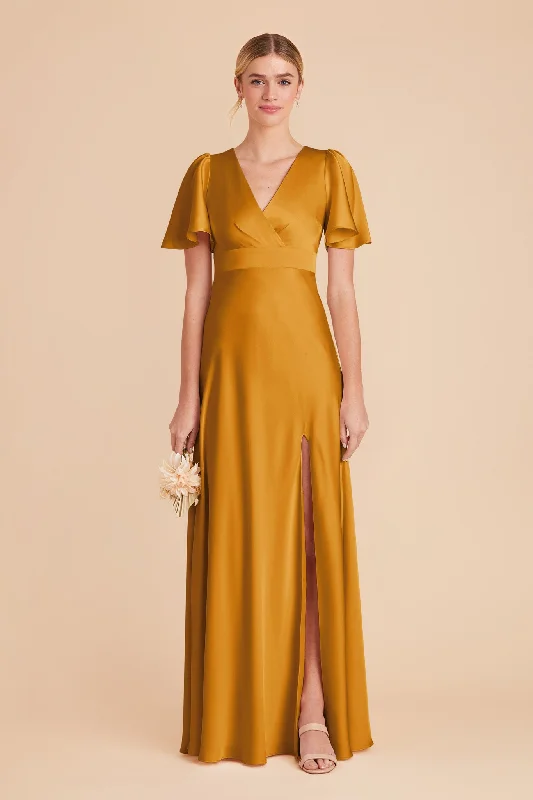 Marni Matte Satin Dress - Butterscotch