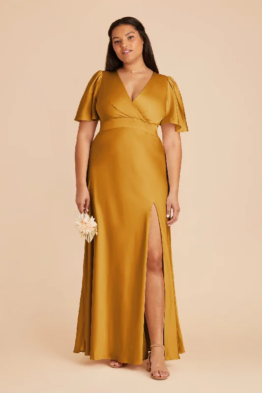 Marni Matte Satin Dress - Butterscotch