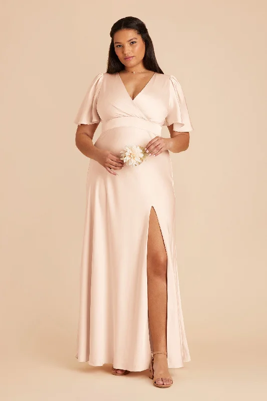 Marni Matte Satin Dress - Champagne