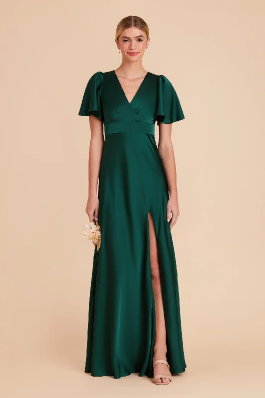 Marni Matte Satin Dress - Emerald