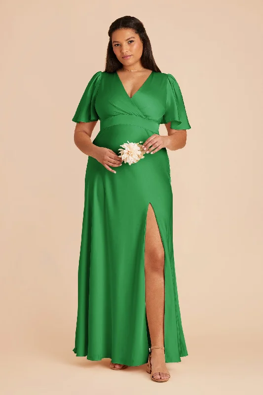 Marni Matte Satin Dress - Kelly Green