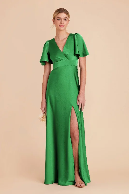 Marni Matte Satin Dress - Kelly Green