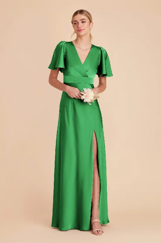 Marni Matte Satin Dress - Kelly Green