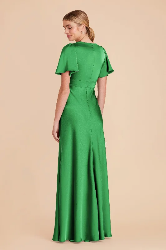 Marni Matte Satin Dress - Kelly Green