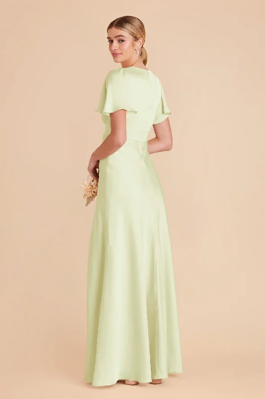 Marni Matte Satin Dress - Pale Pistachio