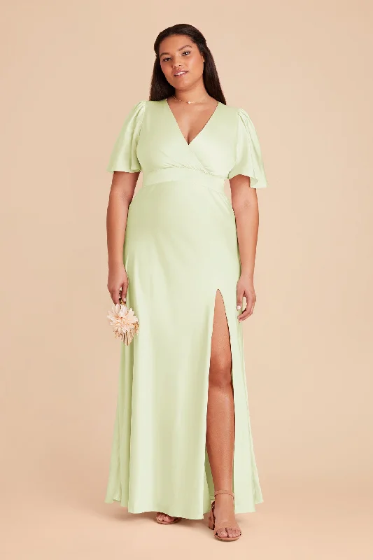 Marni Matte Satin Dress - Pale Pistachio