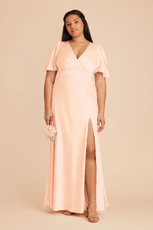 Marni Matte Satin Dress - Peach Cream