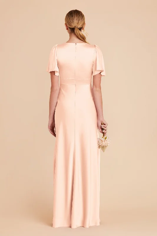 Marni Matte Satin Dress - Peach Cream