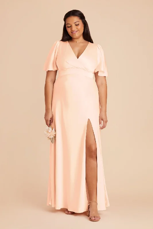 Marni Matte Satin Dress - Peach Cream