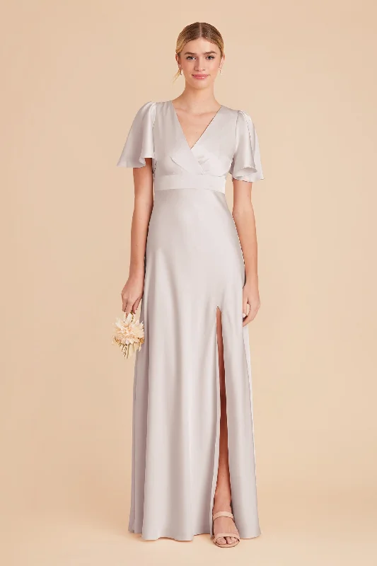 Marni Matte Satin Dress - Platinum