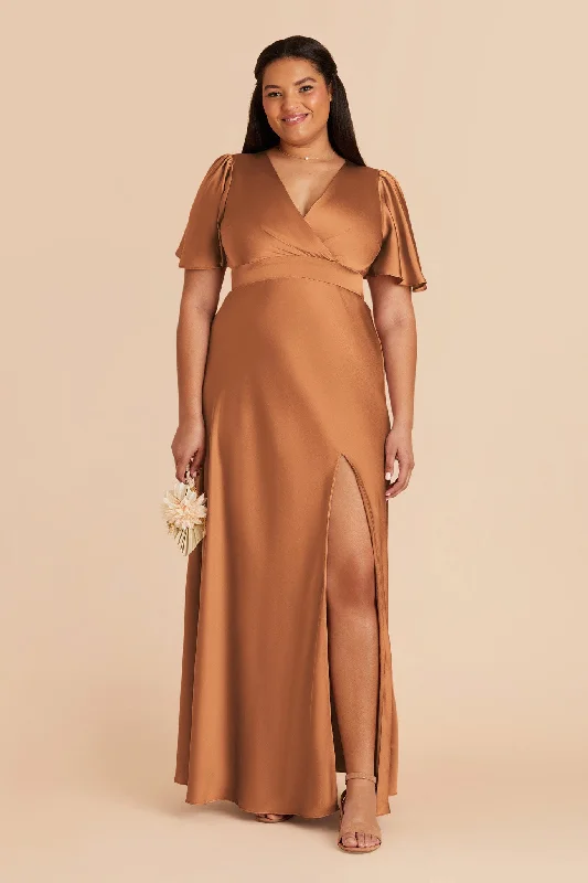 Marni Matte Satin Dress - Rust