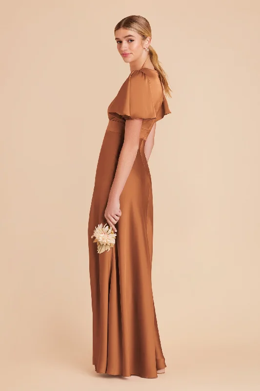 Marni Matte Satin Dress - Rust