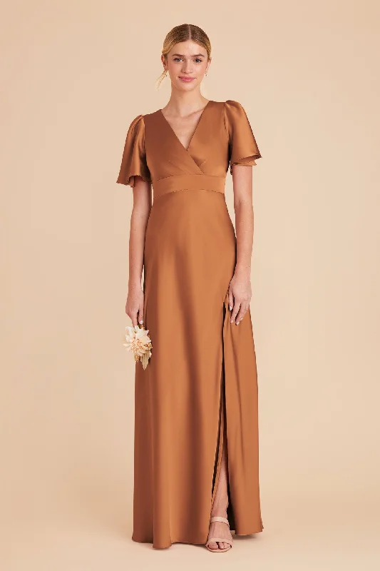 Marni Matte Satin Dress - Rust