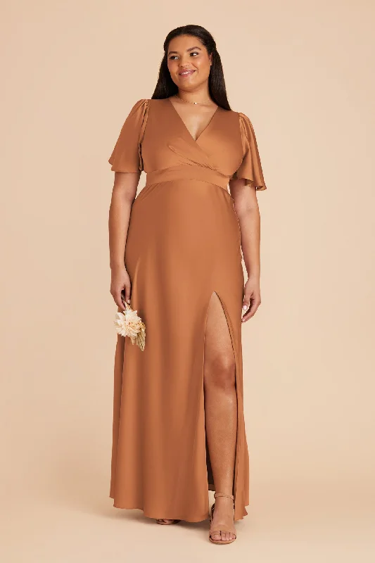 Marni Matte Satin Dress - Rust