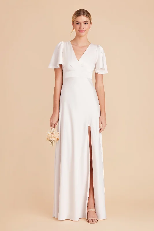 Marni Matte Satin Dress - White