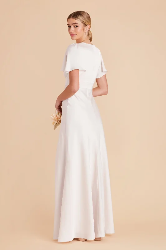 Marni Matte Satin Dress - White