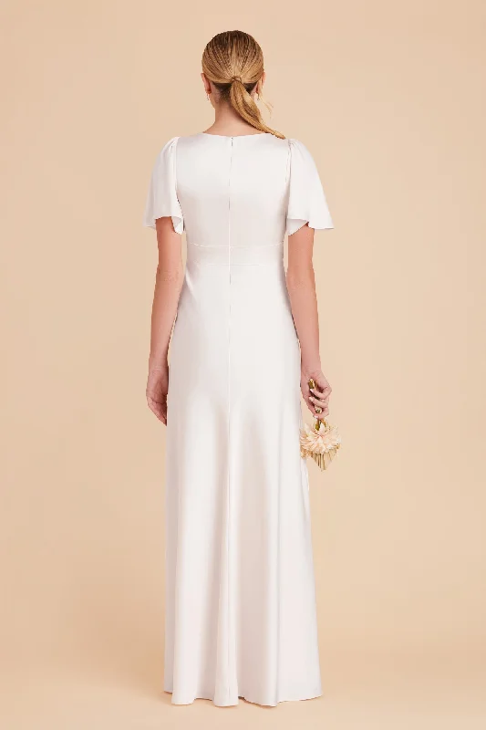 Marni Matte Satin Dress - White