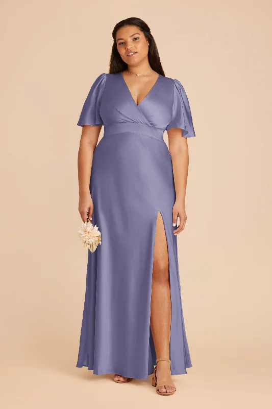 Marni Matte Satin Dress - Wisteria