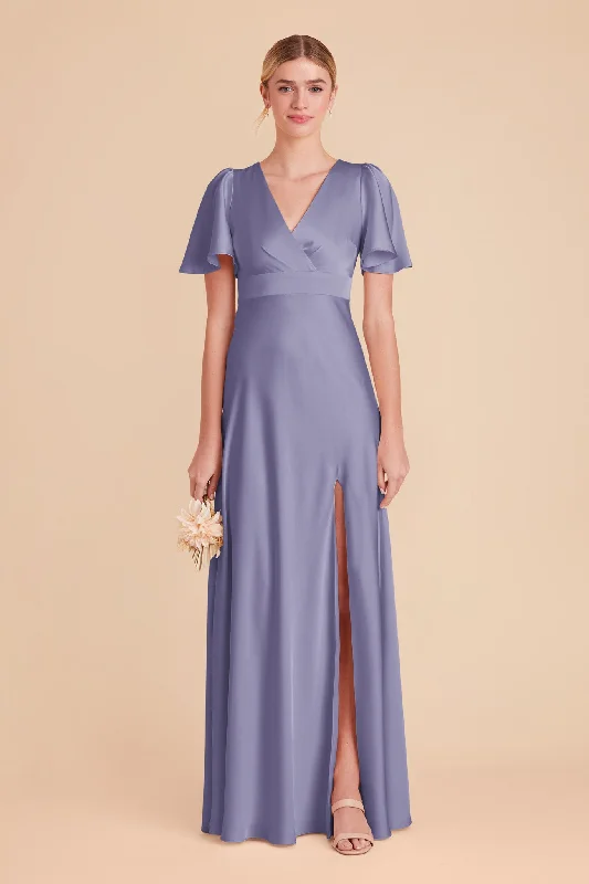 Marni Matte Satin Dress - Wisteria