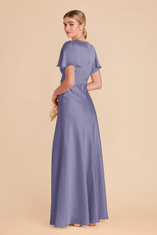 Marni Matte Satin Dress - Wisteria