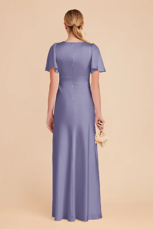 Marni Matte Satin Dress - Wisteria