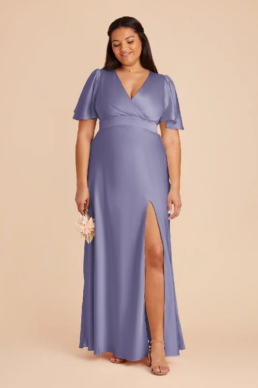 Marni Matte Satin Dress - Wisteria